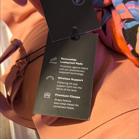 NWT Knix Pink Ginger Leakproof Nursing Tank Size Large - Picture 8 of 10